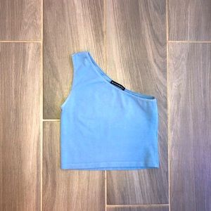 One shoulder crop top
